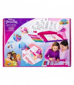 Set carioci magice de suflat, cu aerograf electric, Disney Princess