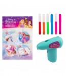 Set carioci magice de suflat, cu aerograf electric, Disney Princess