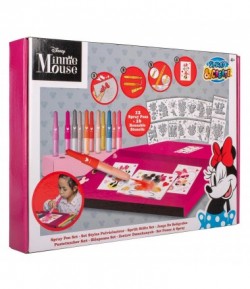 Set de carioci cu suflat Minnie Mouse - 12 carioci si 16 sabloane reutilizabile