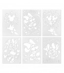 Set de carioci cu suflat Minnie Mouse - 12 carioci si 16 sabloane reutilizabile