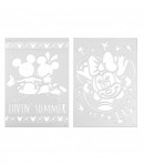 Set de carioci cu suflat Minnie Mouse - 12 carioci si 16 sabloane reutilizabile