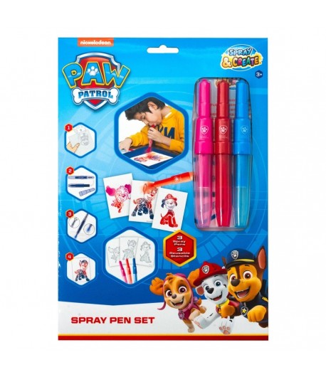 Set carioci de suflat Paw Patrol - 3 carioci si 3 sabloane