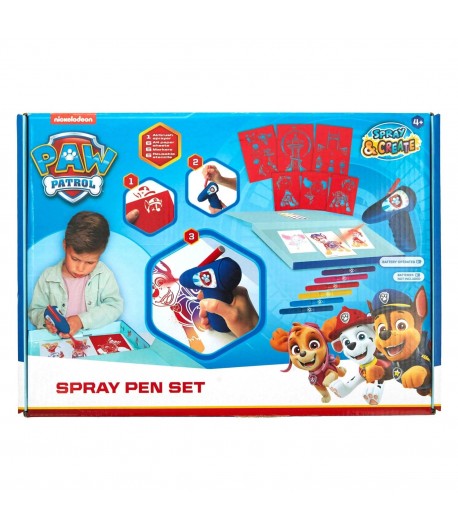 Set carioci magice de suflat, cu aerograf electric, Paw Patrol