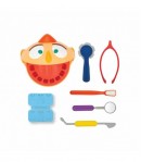 Set de joaca cu plastilina, Crafy, Doctorul Maseluta Junior, 12 piese