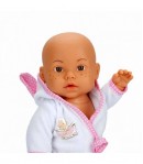 Papusa bebelus, Bebelou, Dollz n More, Timpul pentru baita, 35 cm, Roz