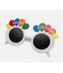 Ochelari Rotunzi Happy Birthday, Tematica Aniversare, Protectie Soare, din Plastic, 18.5x1