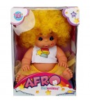 Papusa Bebelus, Dollz n More, Afro, 23 cm, Galben