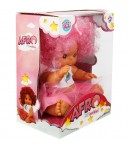 Papusa Bebelus, Dollz n More, Afro, 23 cm, Roz