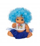 Papusa Bebelus, Dollz n More, Afro, 23 cm, Albastru