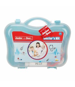 Set de joaca in gentuta, Junior Doc, Trusa de doctor, Albastru