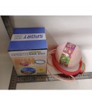 Minge pentru Sarit,  Tip Coarda Hula Hoop, Cerc 12 cm, Coarda 52 cm, Minge 12 x 11 cm, Functie Iluminat, 4-6 Ani, Plastic, Roz