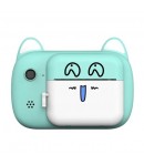 Set Camera Instantanee , Model Pisicia Emoji, Bleu