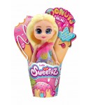 Papusa mini in con, Sweetyz, par blond, 12 cm
