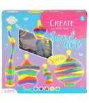 Set de Creatie Sticlute cu Nisip Colorat - Creeaza Modele Frumoase in Straturi, Sticlute cu Noroc, Jucarie Creativa pentru Copii