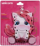 Joc de creatie si îndemânare din lemn cu siret - Unicorn, Roz