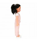 Papusa Mina romantica, Dollz n More, cu gentuta de plus si pantofi, 35 cm