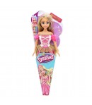 Papusa printesa cu par blond si rochie roz, Dreameez, 29 cm