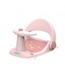 Scaun baie bebe cu ghidon , spatar reglabil, roz pal, U-Grow