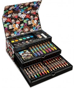 Set creativ de pictat cu Harry Potter, 42 piese, creioane cerate, carioci, acuarele si accesorii, in trusa, Maro