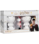 Set 2 figurine de pictat, Harry Potter, cu pensula si accesorii, 9 x 5.7 x 10.7 cm, Maro multicolor