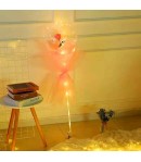 Buchet Decorativ, Trandafir in Balon cu Lumini Led, Diametru 35 cm, 2 x Baterii AA (neincl