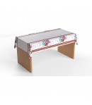 Fata de Masa Dreptunghiulara, Colectia Happy Birthday, 180 x 108 cm, din Plastic PE, Impermeabila, Multicolor