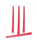 Lumanare Decorativa, pentru Masa, 25 cm, din Parafina, fara Fum, Ardere 7.5h, Rosu