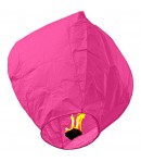 Lampion zburator, hartie biodegradabila, Roz