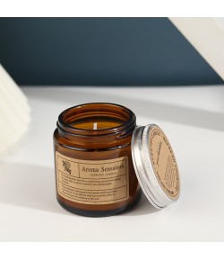 Lumanare Parfumata, Model Borcan Maro, Aroma de Lavanda