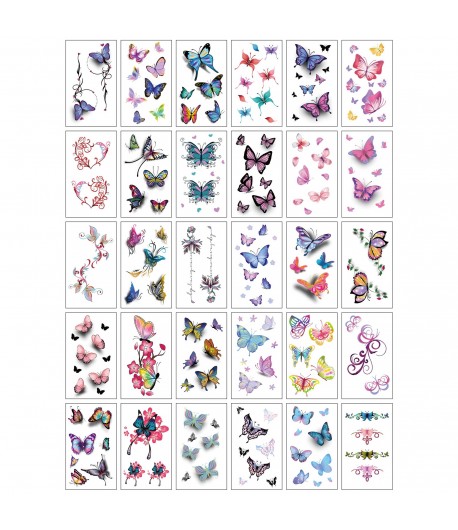 Set 30 tatuaje cu apa diverse modele