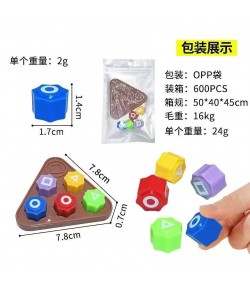 Gonggi Korean Game Catch Stones-Packaging: OPP Bag 5 Colors + Base