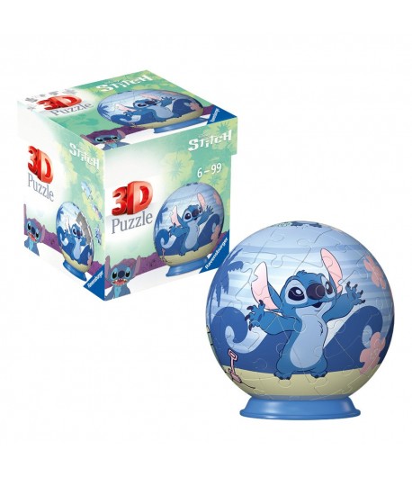 Ravensburger - Puzzle 3D bila Disney Stitch 54 piese