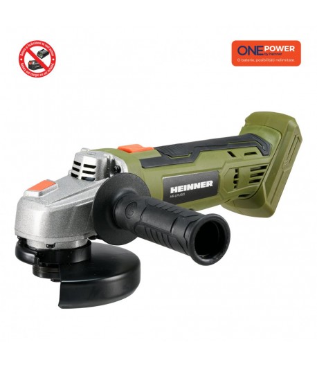 One Power By  Heinner Polizor Unghiular 18V 9500Rpm (Fara Baterie Si Incarcator)
