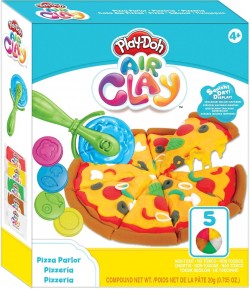 Air Clay Pizzerie - Set Creativ pentru Confectionat Pizze Colorate din Lut Air Dry