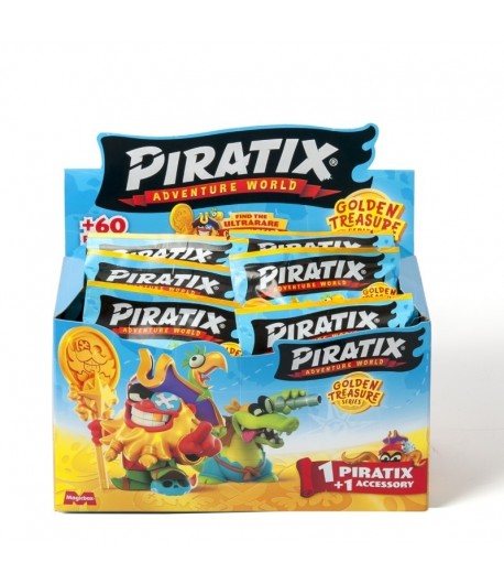 Piratix Golden Treasure - Pachet cu 1 Figurina de Pirat!