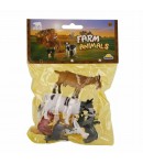 Set figurine animale de la ferma in punga mica, Crazoo