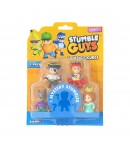 Set 5 mini figurine Stumble Guys, 3D Seria 3 cu figurina mystery- Fireman Torch, Shiro, Phoenix, Clown Bozo