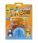 Set 5 mini figurine Stumble Guys, 3D Seria 3 cu figurina mystery- Fireman Torch, Shiro, Phoenix, Clown Bozo