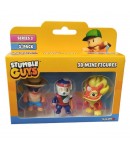 Set 3 mini figurine Stumble Guys 3D, Seria 3 - Pirate Seadog, Swamp Troll, Sereia