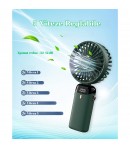 Ventilator Ultra Portabil cu Aromaterapie, 3 in 1, de Mana, de Birou, de Gat, Incarcare USB, Autonomie 12h, Pliabil, cu Ecran LC