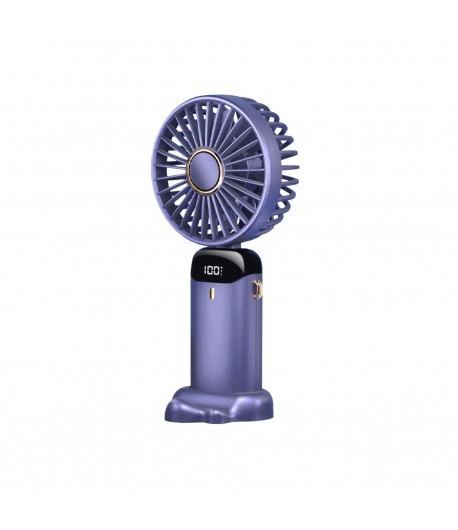 Ventilator Ultra Portabil cu Aromaterapie, 3 in 1, de Mana, de Birou, de Gat, Incarcare USB, Autonomie 12h, Pliabil, cu Ecran LC