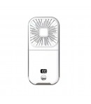 Ventilator Portabil 3 in 1, de Mana, de Gat, de Birou, 16.7 x 8 x 1.9 cm, Incarcare USB, Pliabil, Afisaj Digital, Suport Telefon