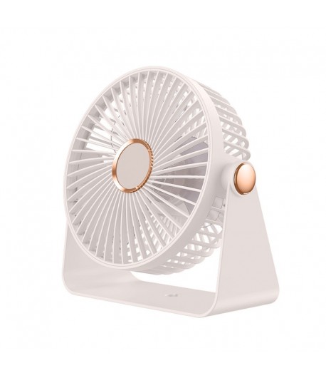 Ventilator 2in1, de Masa/de Perete, Incarcare USB, 3.7 V, 4.5 W, 1200 mAh, 17.5 x 17 x 7.6 cm, Alb