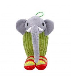 Plus Italian Brainrot,  Elefant Cactus Lirili Larila, Jucarie Moale pentru Copii, 25 x 12 cm, Verde Gri