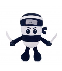 Plus Italian Brainrot,  Ninja Spadellini Silenzioso, Jucarie Moale pentru Copii, 25 x 24 cm, Albastru Alb