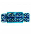 Penar textil scoala, 1 compartiment, Stitch, Albastru, 20 cm