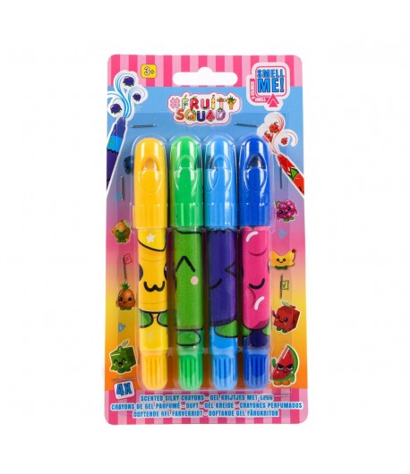 Set 4 creioane cerate parfumate, Fruity Squad