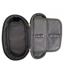 Penar textil Planete, 1 fermoar, 2 compartimente si 2 flapsuri, Mesco, 20x10x5 cm