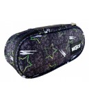 Penar textil Graffiti si Stele, 1 fermoar, 2 compartimente si 2 flapsuri, Mesco, 20x10x5 cm