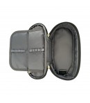 Penar textil Graffiti si Stele, 1 fermoar, 2 compartimente si 2 flapsuri, Mesco, 20x10x5 cm